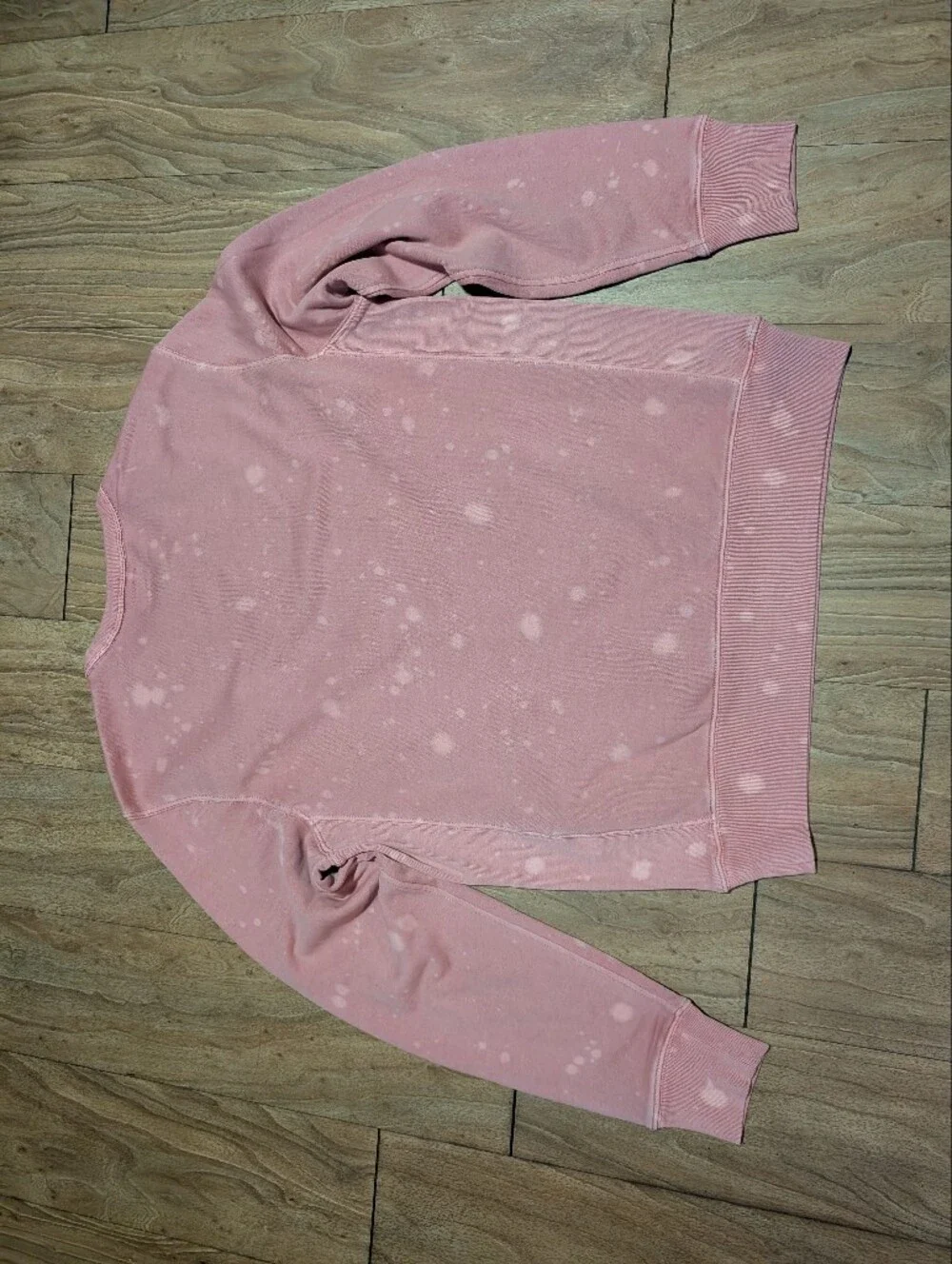 French terry crewneck sweatshirt in splatter pattern